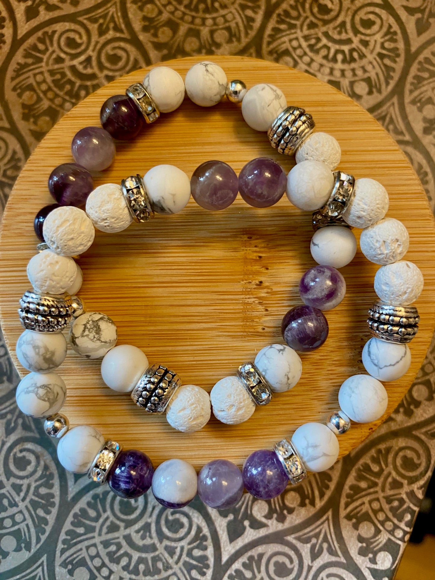 Amethyst Bliss—Aromatherapy Diffuser Bracelet