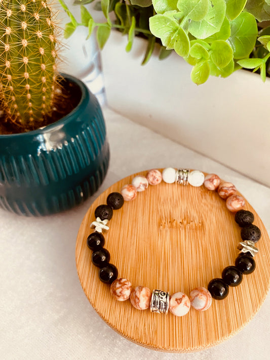 Jasper Sunset—Aromatherapy Diffuser Bracelet