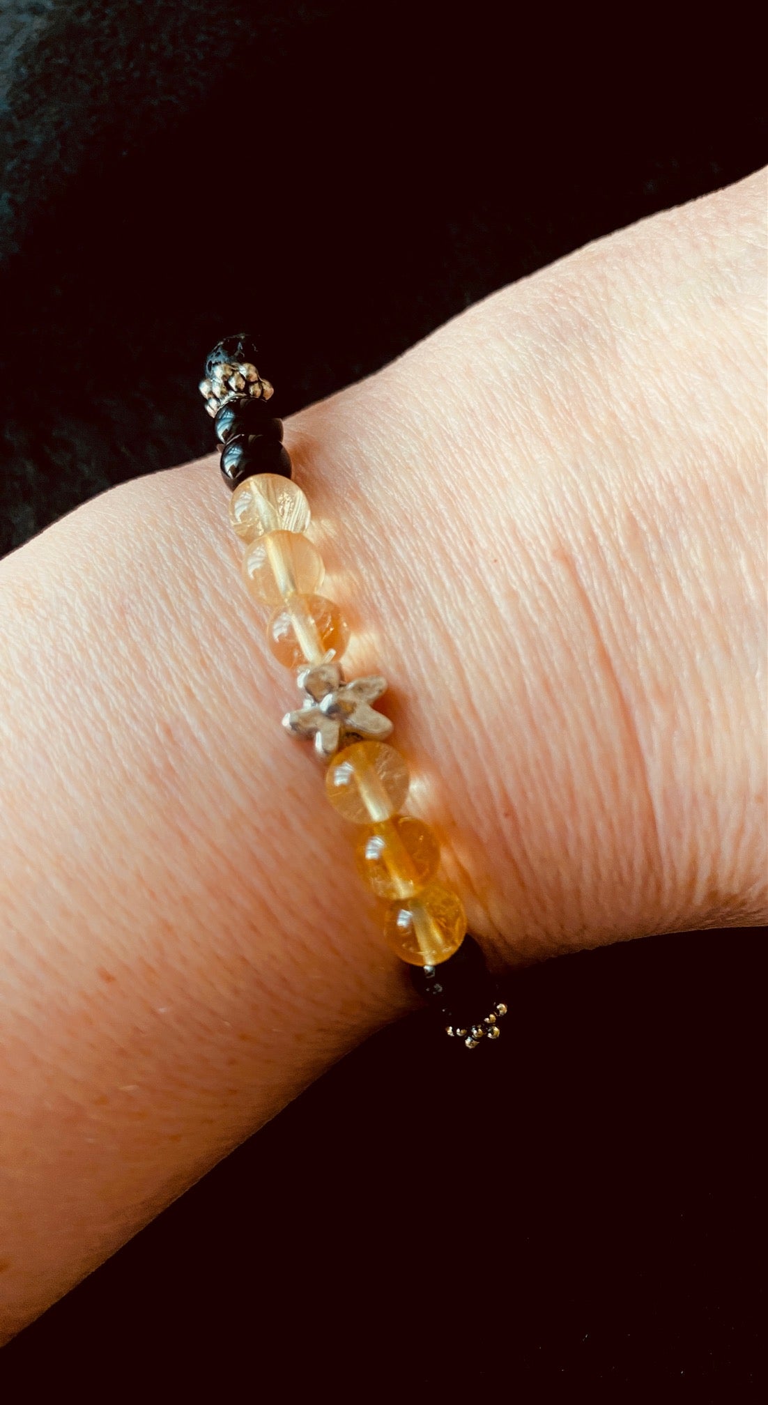 Evening Sparkle—Aromatherapy Diffuser Bracelet