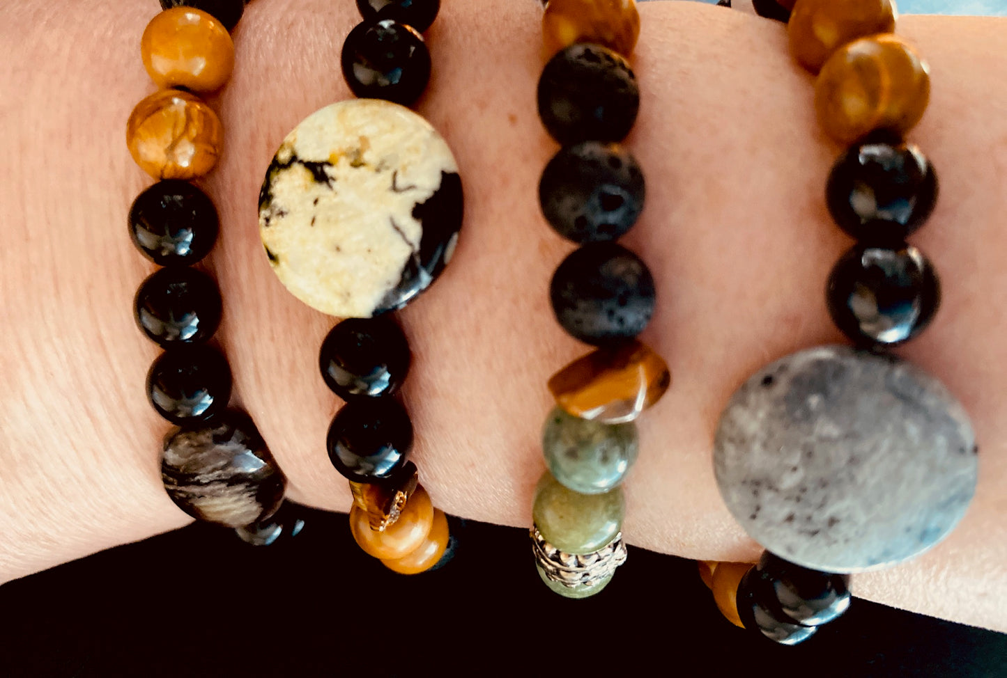 Jasper Mystique—Aromatherapy Diffuser Bracelet