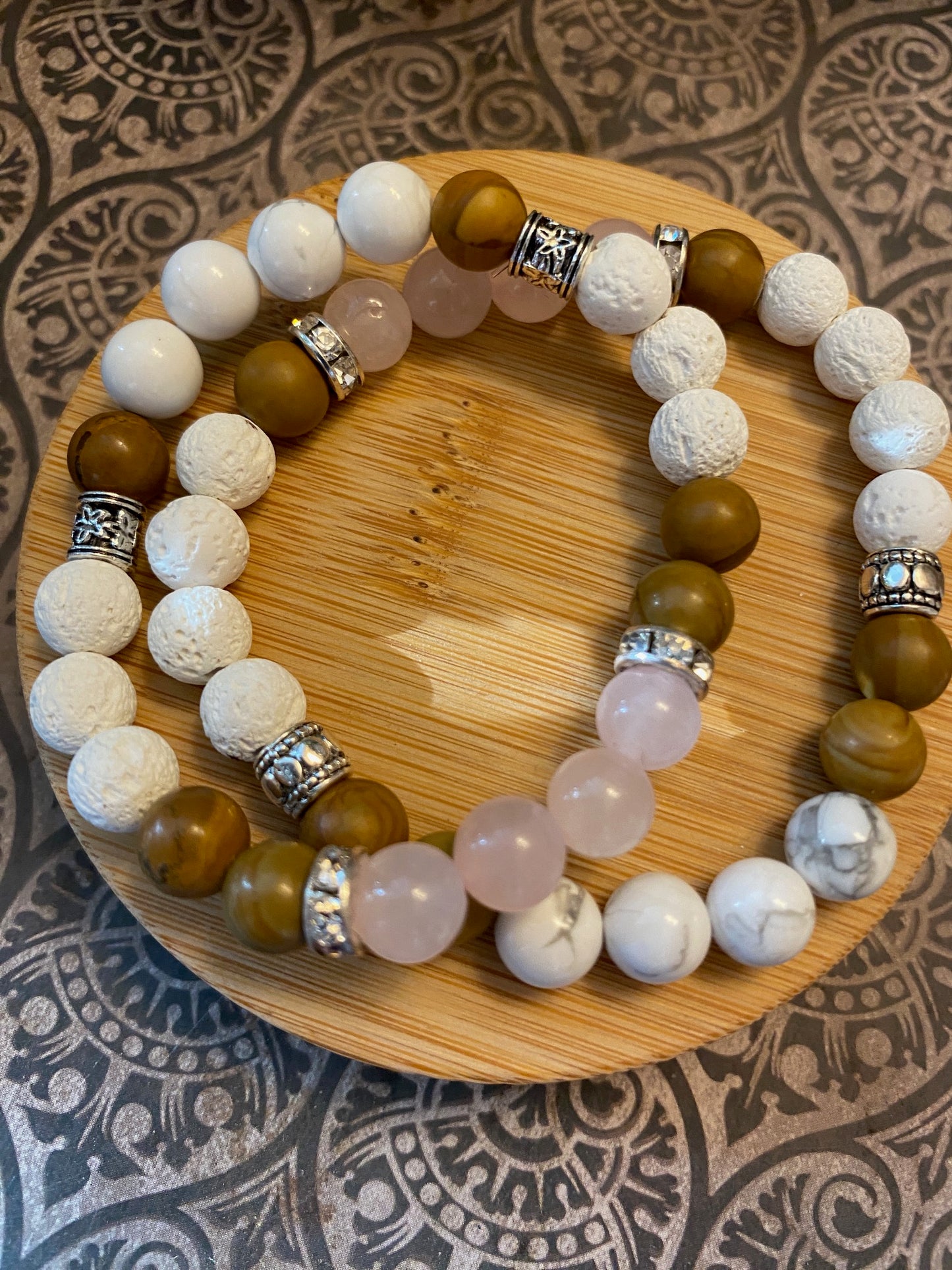 Peaceful Rose—Aromatherapy Diffuser Bracelet