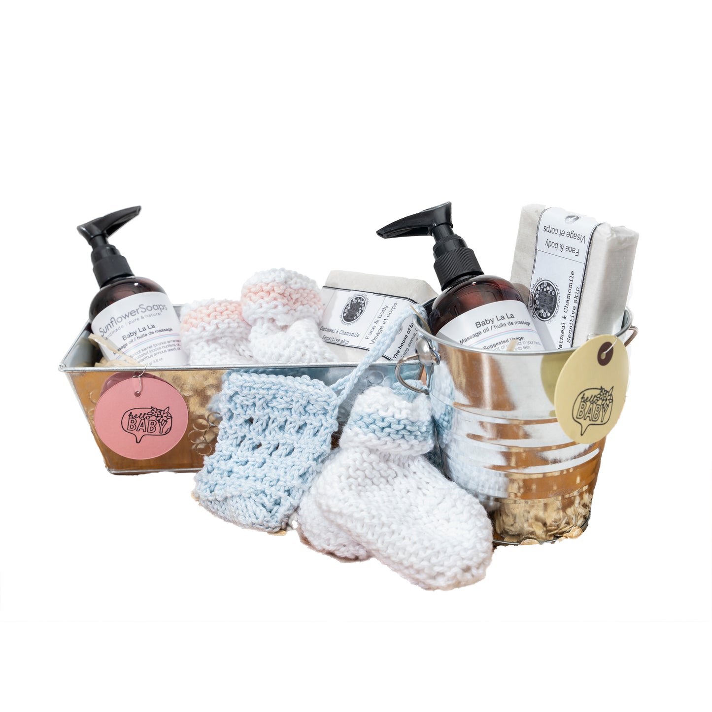 Baby Gift Basket (Pink or Blue)