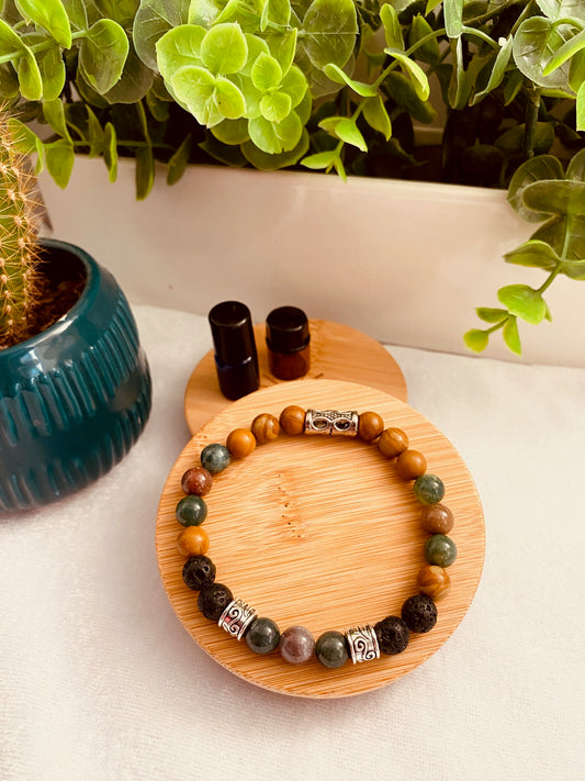 Jasper Woods—Aromatherapy Diffuser Bracelet