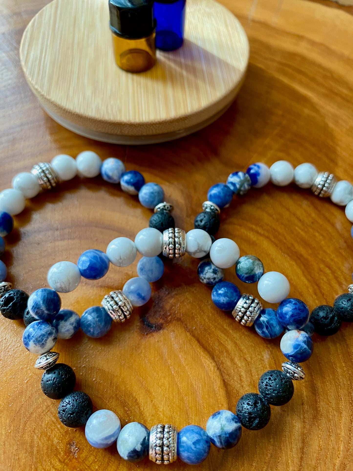 Bella Blue—Aromatherapy Diffuser Bracelet